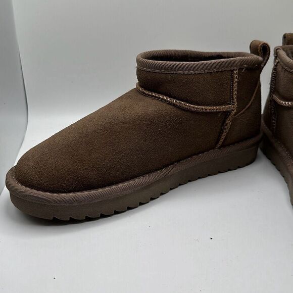 CUSHIONAIRE Women's pull on boot  6.5 TAUPE - Picture 7 of 7